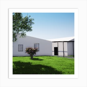 Modern House Design Art Print