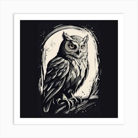 Owl wall art Art Print