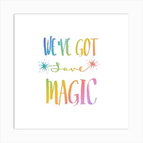 Colorful Love Magic Art Print