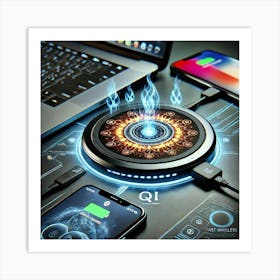 Sovereign Flame Qi Compatible Wireless Charging Art Print