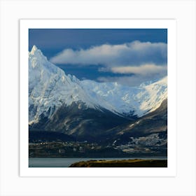 Snow Capped Mountains Art Print