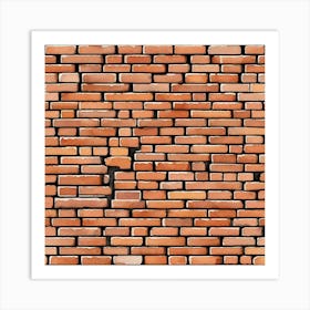 Brick Wall Background 3 Art Print