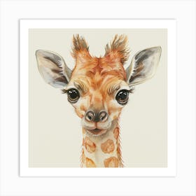 Giraffe Canvas Print Art Print