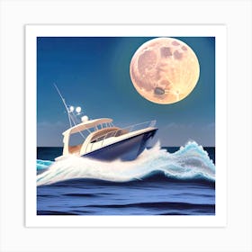 Moonlight Cruise 22 Art Print
