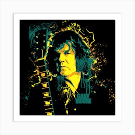 Gary Moore in my Splash Colorful Pop Art Illustration Art Print