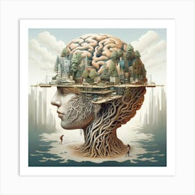 City In The Brain Art Print