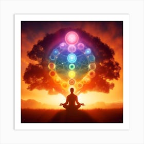 Chakras - Chakras Stock Videos & Royalty-Free Footage Art Print