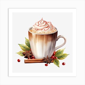 Mug Of Hot Cocoa Art Print