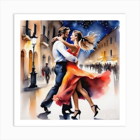 Latin Dance Art Print