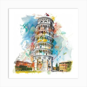 Leaning Tower Of Pisa 5 Art Print