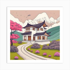 Asian House 2 Art Print