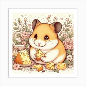 A cute hamster 2 Art Print