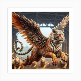 Hindu the Flying Tiger Art Print