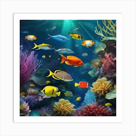 Coral Reef 7 Art Print