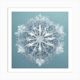 Snowflake vector art Art Print