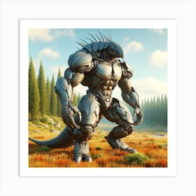 Mech Dillo Art Print