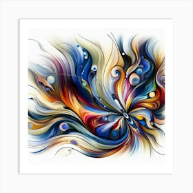 Abstract Butterfly Art 1 Art Print