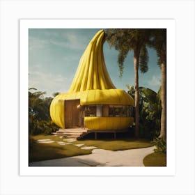 Banana House Art Print