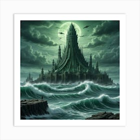 Dark Fantasy Castle 1 Art Print