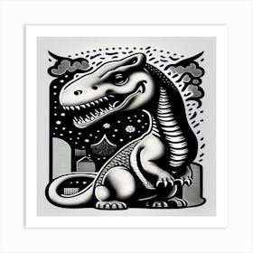 Dinosaur T - Rex Art Print