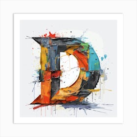 Letter D 1 Art Print