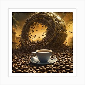 Coffee Beans 163 Art Print