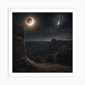 The Twin Eclipse Art Print