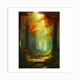 Path In The Forest 2 Art Print