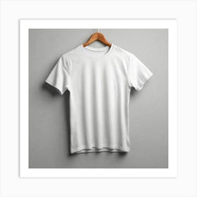 White T - Shirt 9 Art Print