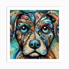 Dog Painting Art Print