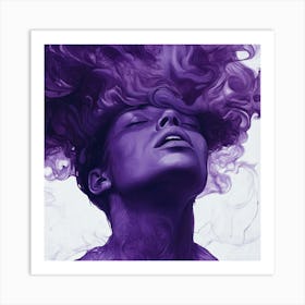 Purple Smoke Art Print