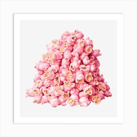 Pink Popcorn 6 Art Print