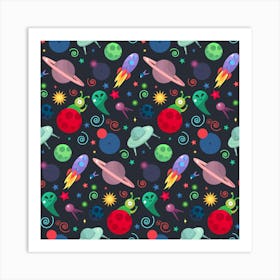 Space Background 2 Art Print