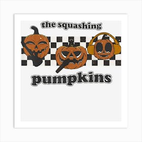 Pumpkins Retro Halloween Spooky Season Art Print