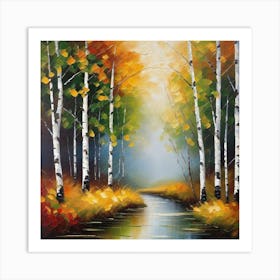 Birch Trees Art Print