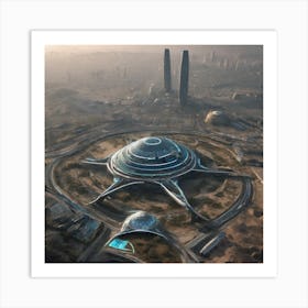 Futuristic City 346 Art Print