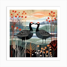 Bird In Nature Coot 2 Art Print