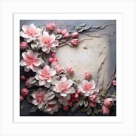 Flowers In A Frame Art Print