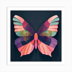 Abstract Butterfly 2 Art Print