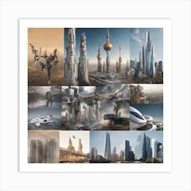 Futuristic Cityscape 20 Art Print