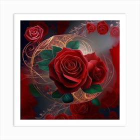 Red Roses 1 Art Print