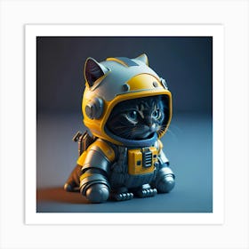 Cat Astronaut (40) Art Print