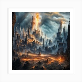 Fantasy City 1 Art Print