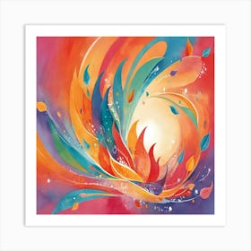 Flames Of Life Art Print