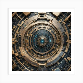 Futuristic Spaceship Art Print