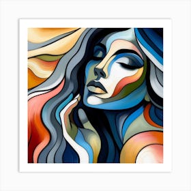 Abstract Of A Woman 5 Art Print