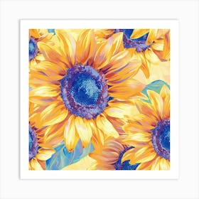 Vibrant Sunflowers Art Print