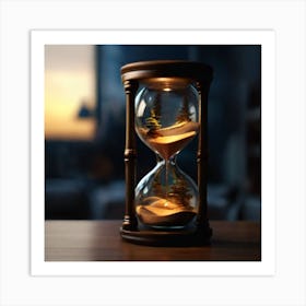 Hourglass Stock Videos & Royalty-Free Footage Art Print