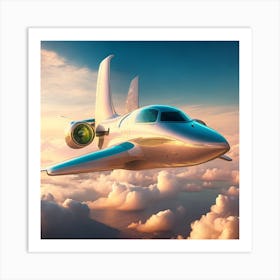 Jet Plane In The Sky Art Print