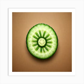 Cucumber Slice - Cucumber Stock Videos & Royalty-Free Footage Art Print